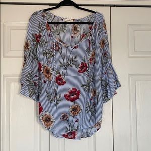 Como Blu Bell 3/4 Sleeve Blouse